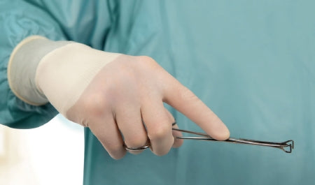 Molnlycke Surgical Glove Biogel® PI Micro Size 5.5 Sterile Pair Polyisoprene Extended Cuff Length Micro-Textured Straw Not Chemo Approved - M-1000911-4942 - Case of 200
