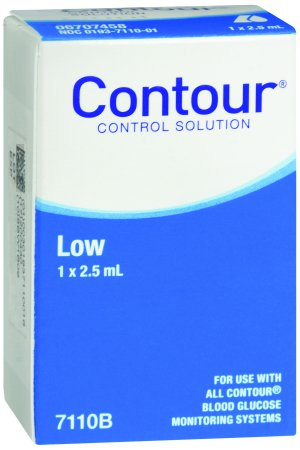Ascensia Diabetes Care Blood Glucose Control Solution Contour® Blood Glucose Testing 2.5 mL Low Level