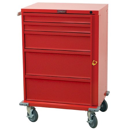 Harloff Crash Cart V-Series 30 Inch Red