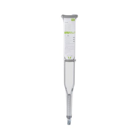Underarm Crutches McKesson Aluminum Frame Tall Adult 350 lbs. Weight Capacity Push Button / Wing Nut Adjustment