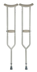 Underarm Crutches McKesson Steel Frame Adult 500 lbs. Weight Capacity Push Button / Wing Nut Adjustment