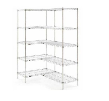 InterMetro Black 4-Shelf Starter Unit