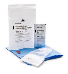 Ultrasound Probe Cover McKesson 4 X 24 Inch Polyethylene Sterile For use with Endocavity Transducers