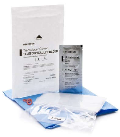 Ultrasound Probe Cover McKesson 6 X 33 Inch Polyethylene Sterile For use with Endocavity Transducers