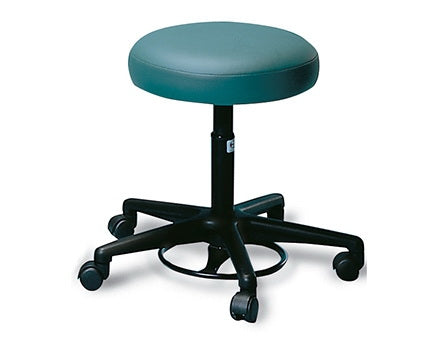 Hausmann Industries Air Lift Stool Pneumatic Height Adjustment / Hand Operated 5 Casters Royal Blue