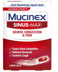 Reckitt Benckiser Cold and Sinus Relief Mucinex® Severe Sinus 650 mg - 400 mg - 10 mg / 20 mL Strength Liquid 6 oz.