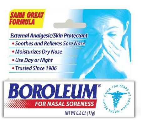 Santus LLC Nasal Moisturizer Boroleum® 1% - 0.54% - 97.92% 0.6 oz.