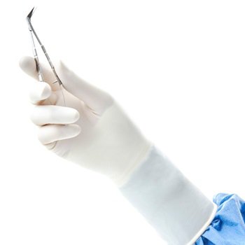 Ansell Surgical Glove GAMMEX® PI Hybrid Size 8.5 Sterile Pair Polychloroprene / Polyisoprene Extended Cuff Length Micro-Textured Natural Chemo Tested - M-1127085-3661 - Case of 200