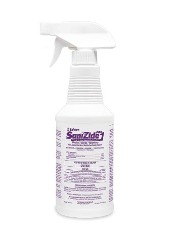 Safetec of America SaniZide Pro 1® Surface Disinfectant Cleaner Alcohol Based Liquid 32 oz. Bottle Alcohol Scent NonSterile - M-1150169-3689 - Case of 6
