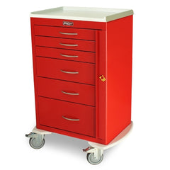 Harloff Emergency Crash Cart M-Series Steel Frame 18-1/2 X 17 Inch