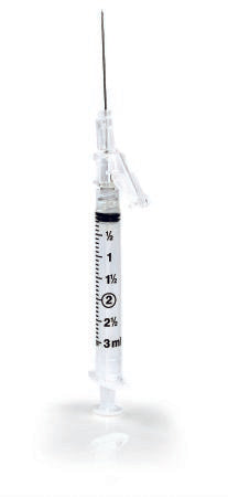 Syringe with Hypodermic Needle McKesson Prevent® SG 3 mL 22 Gauge