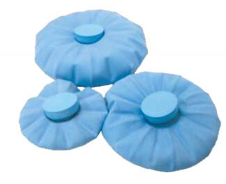Mabis Healthcare English Style Ice Bag General Purpose Medium 9 Inch Diameter Flocked Latex Reusable