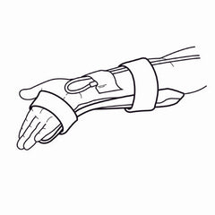 O&M Halyard Inc I.V. Armboard Rigid Hand-Aid® 9 X 3.5 X 14.5 Inch Adult - M-233654-1051 - Case of 20