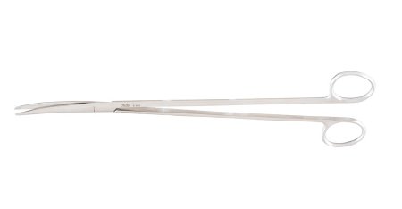 Dissecting Scissors Miltex® Metzenbaum 11 Inch Length OR Grade German Stainless Steel NonSterile Finger Ring Handle Curved Blade Blunt Tip / Blunt Tip