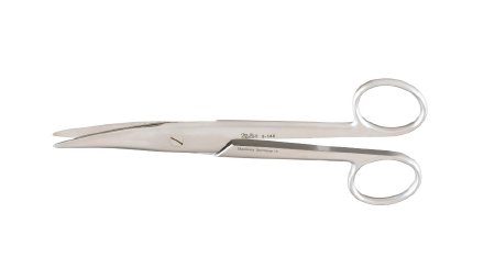 Dissecting Scissors Miltex® Mayo-Noble 6-1/2 Inch Length OR Grade German Stainless Steel NonSterile Finger Ring Handle Curved Rounded Blades Blunt Tip / Blunt Tip
