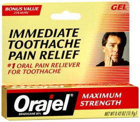 Dennison Pharmaceuticals Oral Pain Relief Orajel® 20% Strength Benzocaine Oral Gel 0.42 oz.