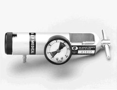 Allied Healthcare B & F Medical Oxygen Regulator Click Style with Gauge and 2 Check Valves 0 - 15 LPM Barb Outlet CGA-870