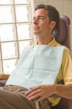 Graham Medical Products Dental Bib Aqua-Guard® 16-1/2 W X 19 L Inch White NonSterile