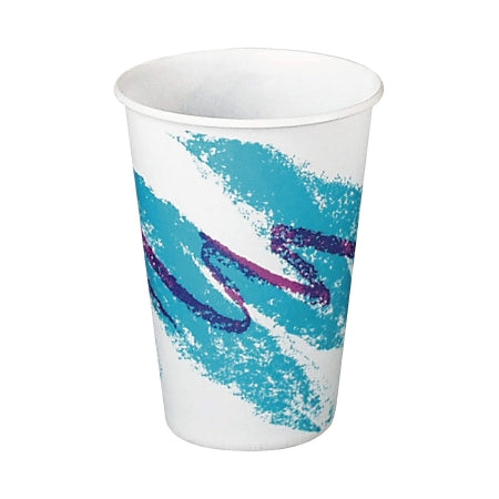 SOLO Cup Company Symphony Design Trophy Foam Hot/Cold Drink Cups, 16oz, 50/Pack, 15 Packs/Carton