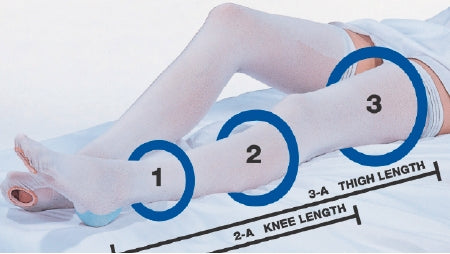 Carolon Company Anti-embolism Stocking Cap® Thigh High X-Large / Short White Inspection Toe
