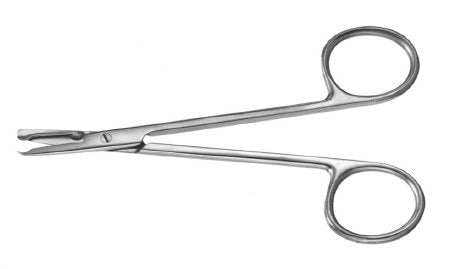 Suture Scissors Padgett® Laschal 4-1/2 Inch Length Surgical Grade Stainless Steel NonSterile Finger Ring Handle Straight Blade Sharp Tip / Sharp Tip