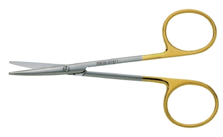 BR Surgical Supercut Strabismus Scissors Baby Metzenbaum 4-1/4 inch Surgical Grade Stainless Steel NonSterile Finger Ring Handle Straight Blunt/Blunt