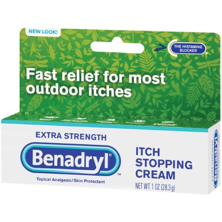 J & J Sales Itch Relief Benadryl® 2% - 0.1% Strength Cream 1 oz. Tube