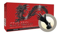 Microflex Medical Exam Glove Black Dragon® Medium NonSterile Latex Standard Cuff Length Fully Textured Black Not Chemo Approved - M-783644-3162 - Case of 2000