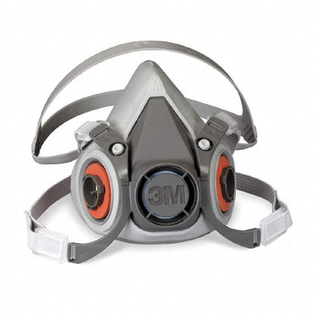 Grainger 3M™ 6000 Reusable Respirator Industrial N95 Half Face 4 Point Adjustable Head Strap Small Gray / White