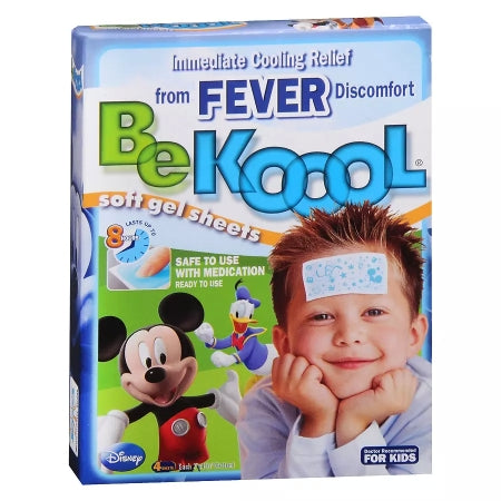 Kobayashi Healthcare Inc Gel Sheet Fever Reducer Be Kool® Non Medicated Topical Gel Sheet 4 per Box