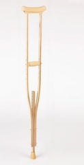 Patterson Medical Supply Underarm Crutches Sammons Preston® Wood Frame Extra Tall Adult 350 lbs. Weight Capacity