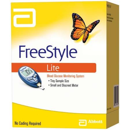 Abbott Blood Glucose Meter FreeStyle® Lite 5 Second Results Stores Results 7 , 14 and 30 Day Averaging No Coding Required