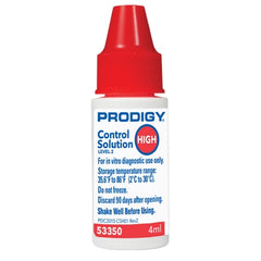 Prodigy Diabetes Care Blood Glucose Control Solution Blood Glucose Testing 2 X 4 mL Level 1 & Level 2