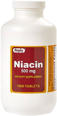 Major Pharmaceuticals Dietary Supplement Major® Vitamin B3 / Vitamin B 500 mg Strength Tablet 100 per Bottle