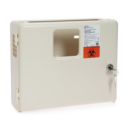 McKesson Prevent® Sharps Collector Wall Cabinet Locking Wall Mount Polypropylene - M-855128-1968 - Each
