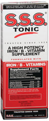 SSS Company Mineral Supplement S.S.S. Tonic Iron / Vitamin B3 100 mg - 20 mg Strength Liquid 10 oz. Unflavored