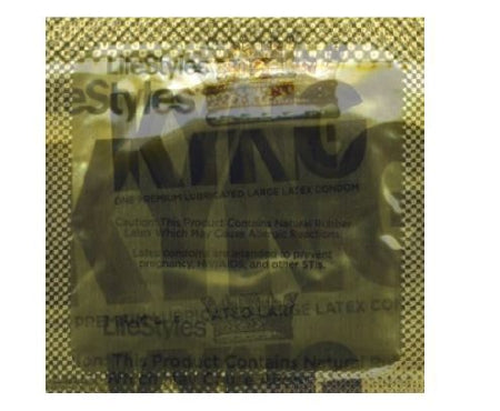 Total Access Group Condom Lifestyles® Kyng Lubricated X-Large 8 per Box