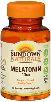 US Nutrition Natural Sleep Aid Sundown® Naturals 90 per Bottle Tablet 10 mg Strength