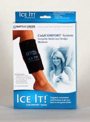 Patterson Medical Supply Cold Pack with Wrap Ice It!® ColdCOMFORT™ General Purpose Medium 6 X 9 Inch Fabric / Vinyl / Gel Reusable