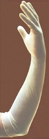 Innovative Healthcare Corporation Surgical Glove DermAssist® Elbow Length Size 6.5 Sterile Pair Latex Extended Cuff Length Fully Textured White Not Chemo Approved - M-978459-2338 - Case of 100
