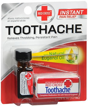 Mentholatum Company Oral Pain Relief Kit Red Cross® 85% Strength Eugenol Liquid 0.12 oz.