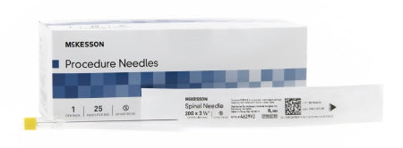 Spinal Needle McKesson Quincke Style 20 Gauge 3-1/2 Inch - M-992548-2467 - Box of 25