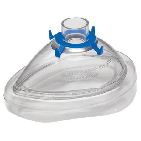 Smiths Medical Anesthesia Mask Portex® Premium™ Elongated Style Large Adult Size 6 Hook Ring