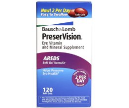 Bausch & Lomb Multivitamin Supplement PreserVision® Vitamin A / Vitamin E / Ascorbic Acid 14320 IU - 200 IU - 226 mg Strength Softgel 60 per Box