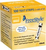 Abbott Blood Glucose Test Strips FreeStyle Lite® 100 Strips per Box Tiny sample size only 0.3 µL For Freestyle Lite ® Monitor System