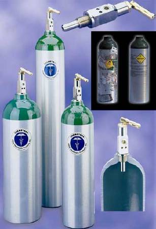 Allied Healthcare Chemetron® Oxygen Cylinder (Empty) Size E Aluminum