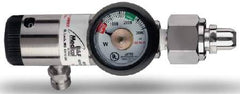 Allied Healthcare B & F Medical Oxygen Regulator Click Style with Gauge 0 - 8 LPM DISS Outlet CGA-540