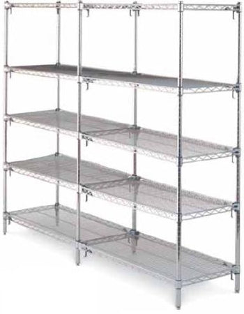 InterMetro Black 4-Shelf Starter Unit