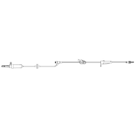 Zyno Medical Primary Administration Set Z-800 20 Drops / mL Drip Rate 105 Inch Tubing 1 Port - M-953311-3767 - Case of 50