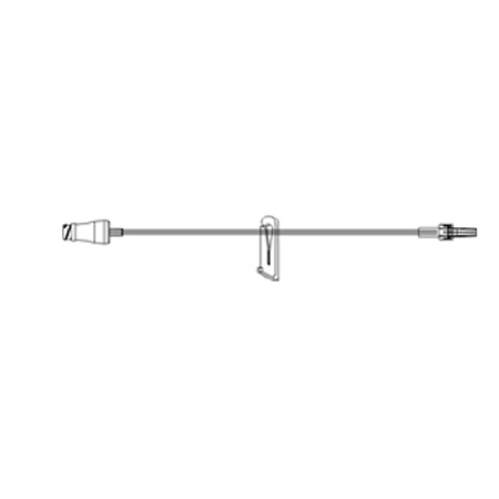 ICU Medical Extension Set 8 Inch Tubing 1 Port 0.26 mL Priming Volume DEHP-Free - M-839631-2975 - Case of 50
